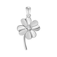 Срібна підвіска Конюшина з фіанітом (SZDP03643)