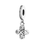 Срібна намистина шарм з фіанітами (SZDP04392)