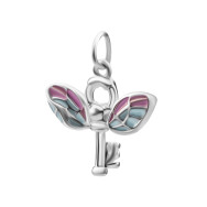 Срібна намистина шарм Ключик з емаллю (SZDP04669)