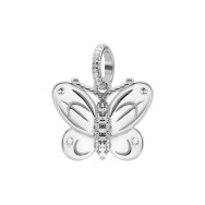 Срібна намистина шарм Метелик з фіанітами (SZDP04984)