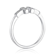 Безрозмірна срібна каблучка з фіанітами SZDR10361-R/12/1