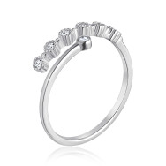 Срібна каблучка з фіанітами SZDR10382-R/12/1