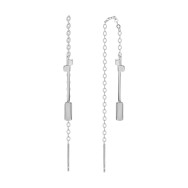 Срібні сережки-протяжки (SZE234)