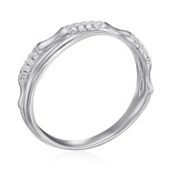 Срібна каблучка з фіанітами TA08497-R/12/1