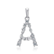 Срібна підвіска з фіанітами TP-578-S-P/12/1