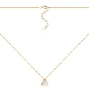 Срібне кольє з перламутром HJN-1799-GOLD-K/20/1101