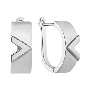 Срібні сережки (SE38505-W)